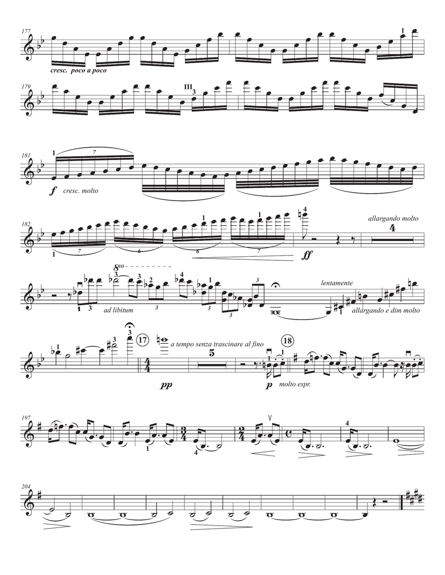 Barber, Samuel Violin Concerto, Op. 14 Violin Solo scores gallery preview page 4