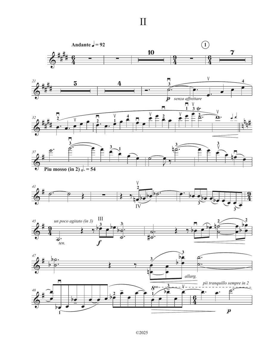 Barber, Samuel Violin Concerto, Op. 14 Violin Solo scores gallery preview page 5
