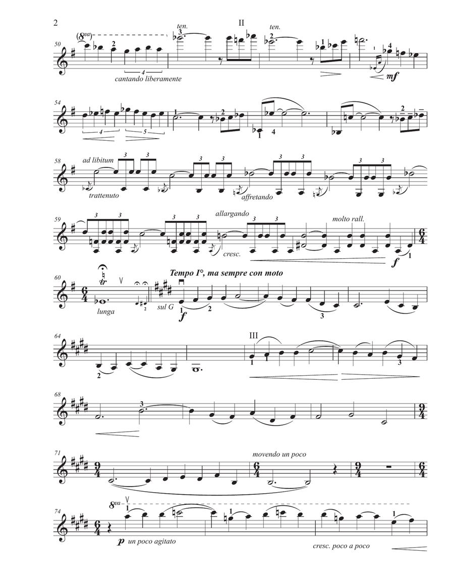 Barber, Samuel Violin Concerto, Op. 14 Violin Solo scores gallery preview page 6