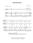 Calm the Fires (Duet for Soprano and Alto solo)