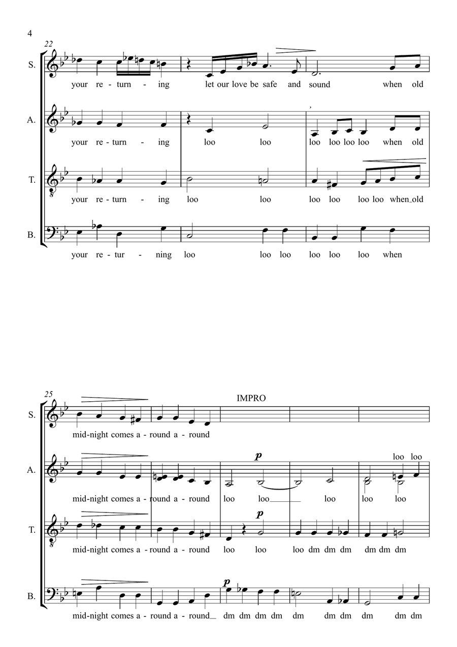 'round Midnight 'round Midnight 4-Part scores gallery preview page 4