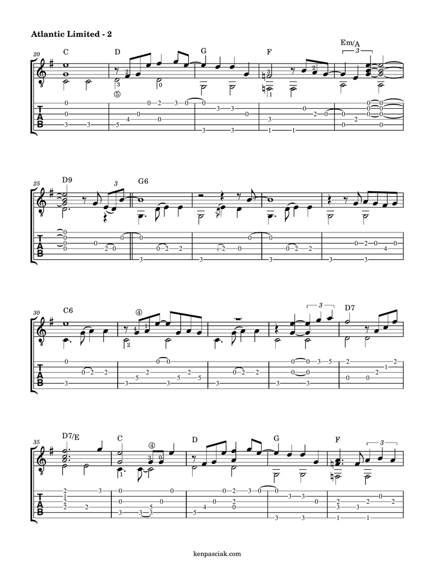 Atlantic Limited Atlantic Limited Acoustic Guitar scores gallery preview page 2