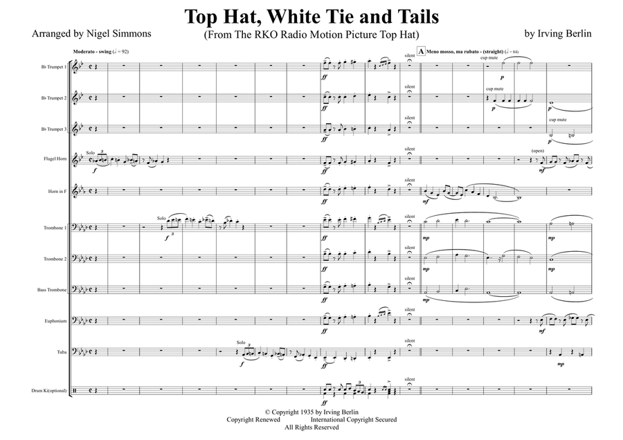 Top Hat, White Tie And Tails Brass Ensemble scores gallery preview page 1