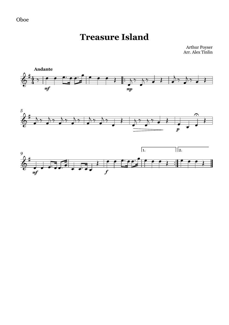 Treasure Island Treasure Island Woodwind Quartet scores gallery preview page 3