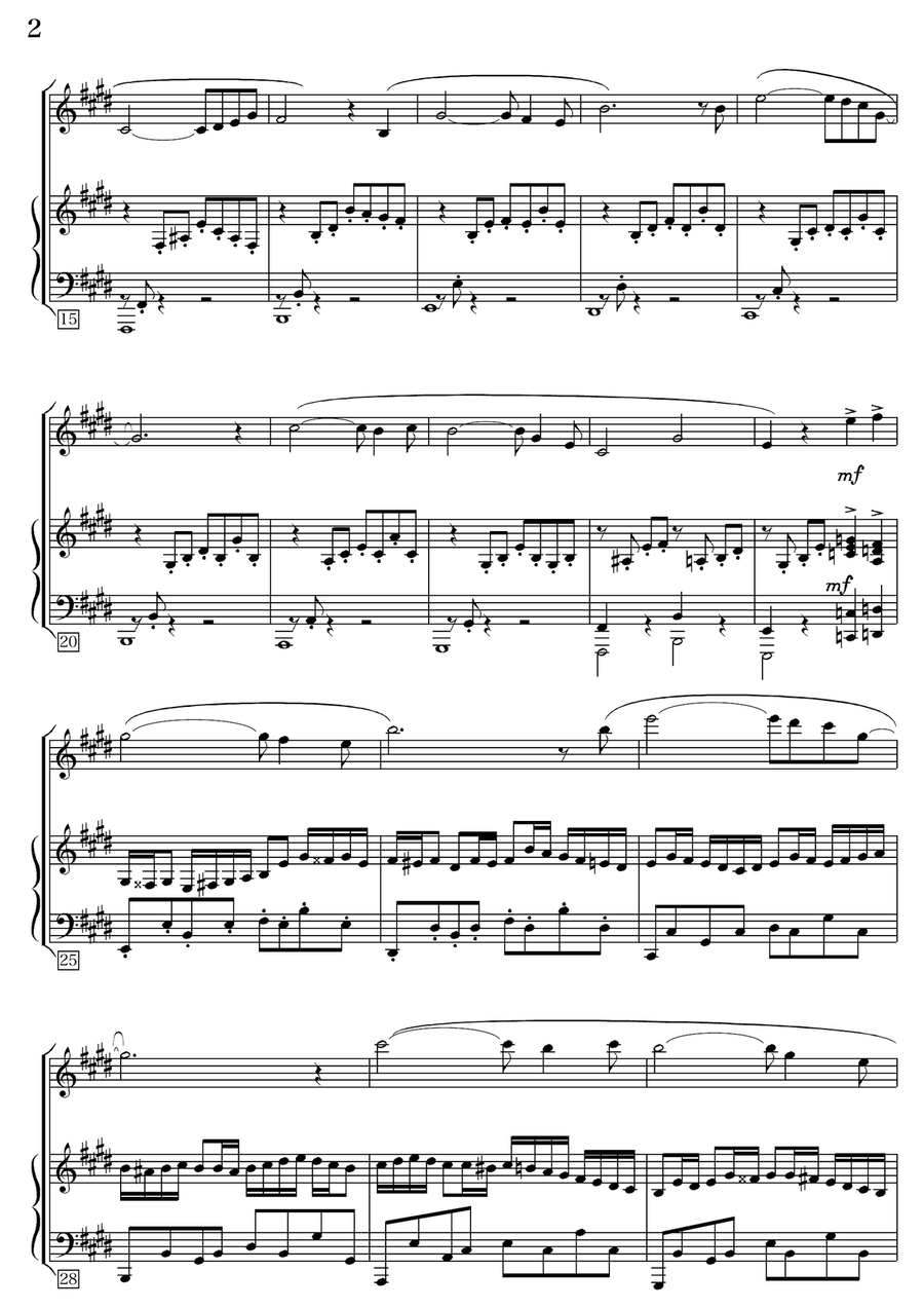 The Enchanted Forest (Flute+Piano) Flute Solo scores gallery preview page 3
