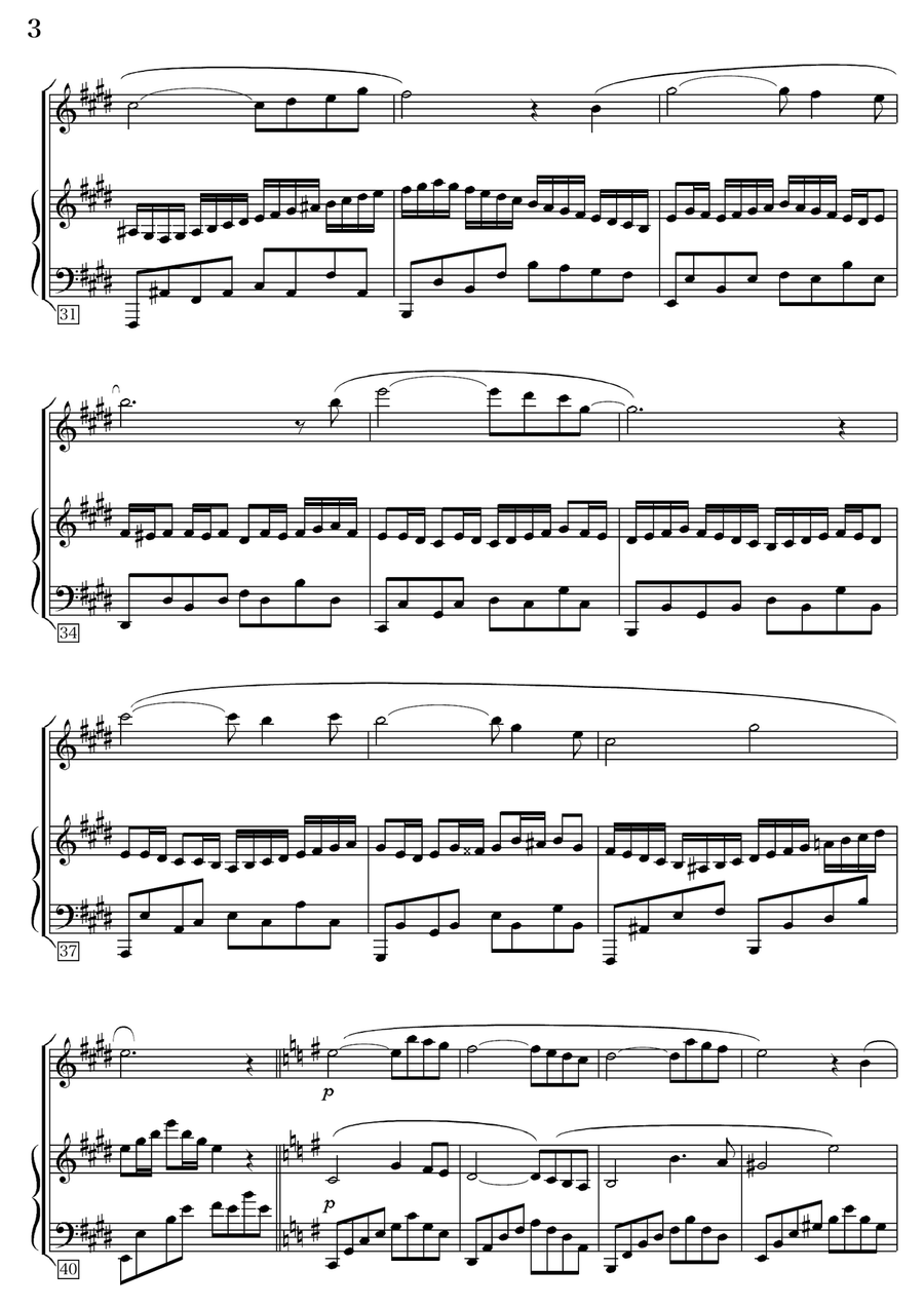 The Enchanted Forest (Flute+Piano) Flute Solo scores gallery preview page 4