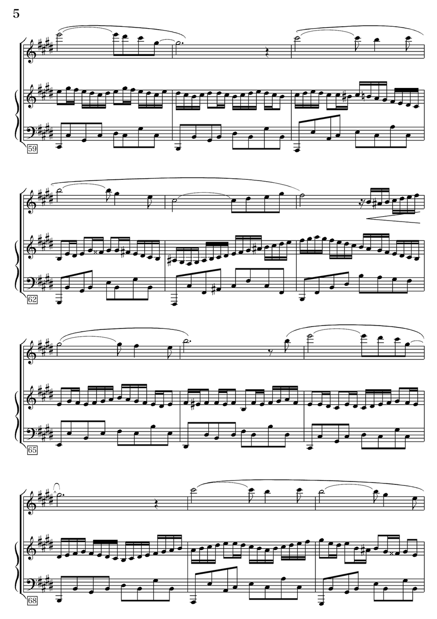 The Enchanted Forest (Flute+Piano) Flute Solo scores gallery preview page 6