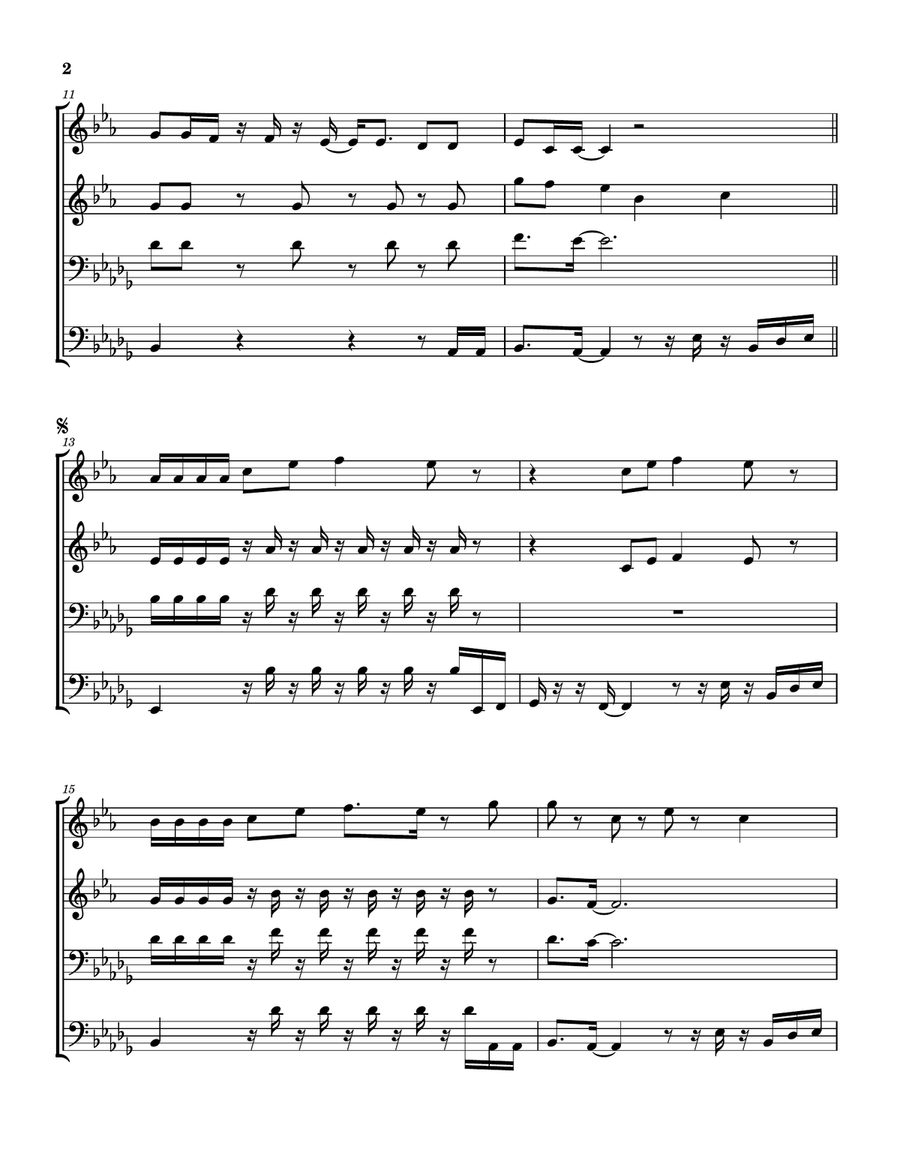 Cloud Nine Brass Quartet scores gallery preview page 3