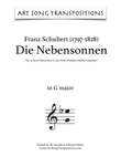 SCHUBERT: Die Nebensonnen, D. 911 no. 23 (transposed to G major)