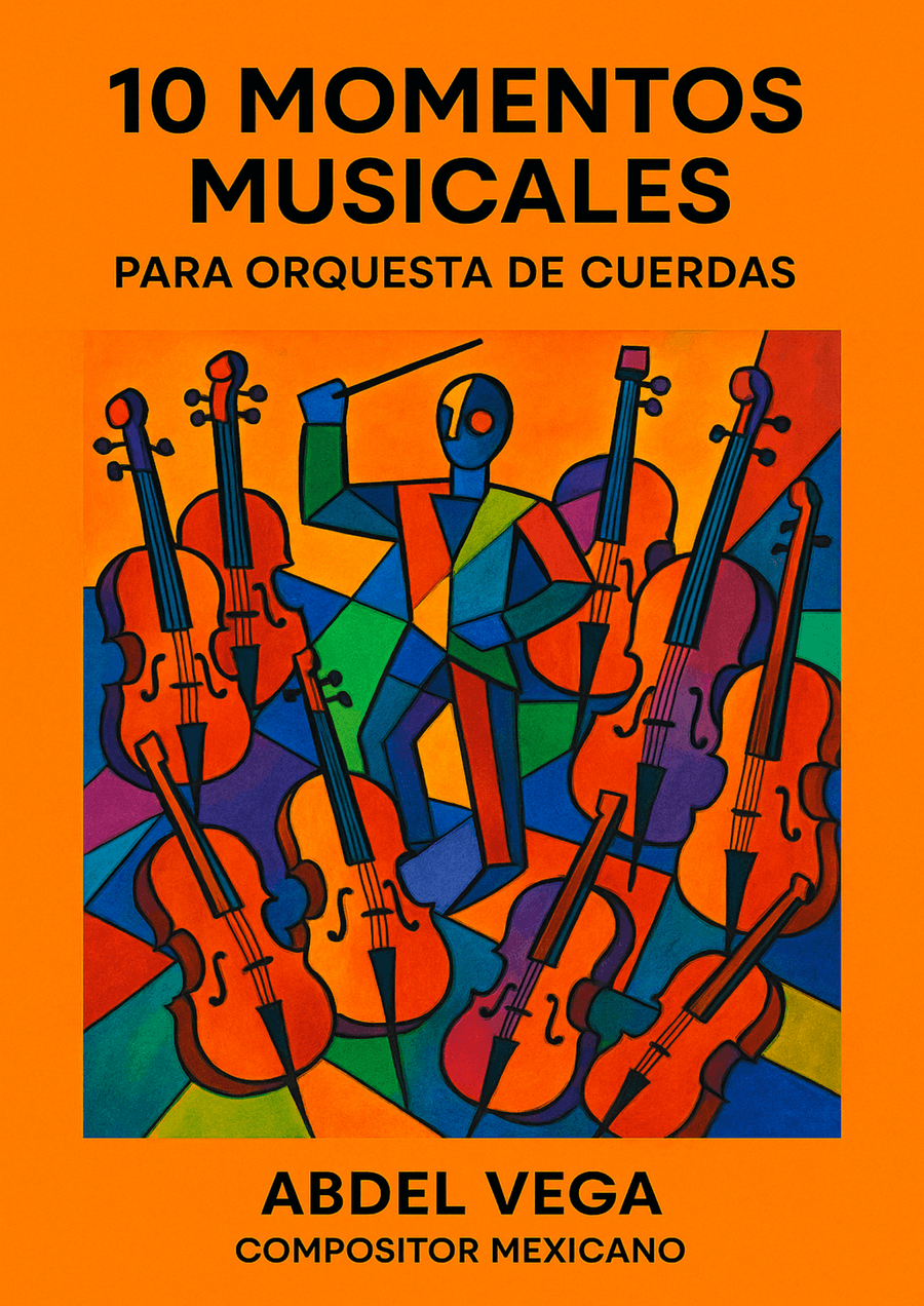 10 Momentos Musicales para orquesta de cuerdas Chamber Music scores gallery preview page 1