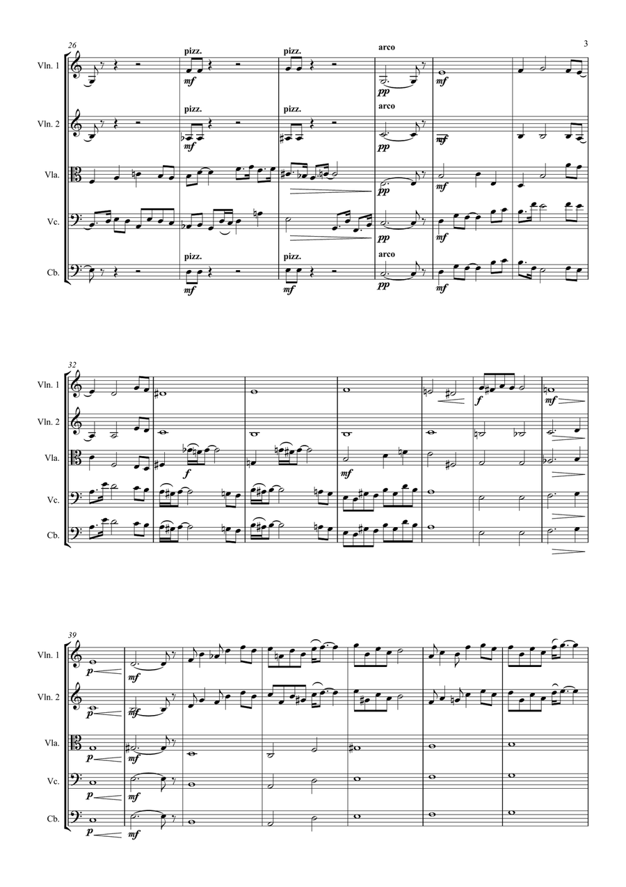 10 Momentos Musicales para orquesta de cuerdas Chamber Music scores gallery preview page 4