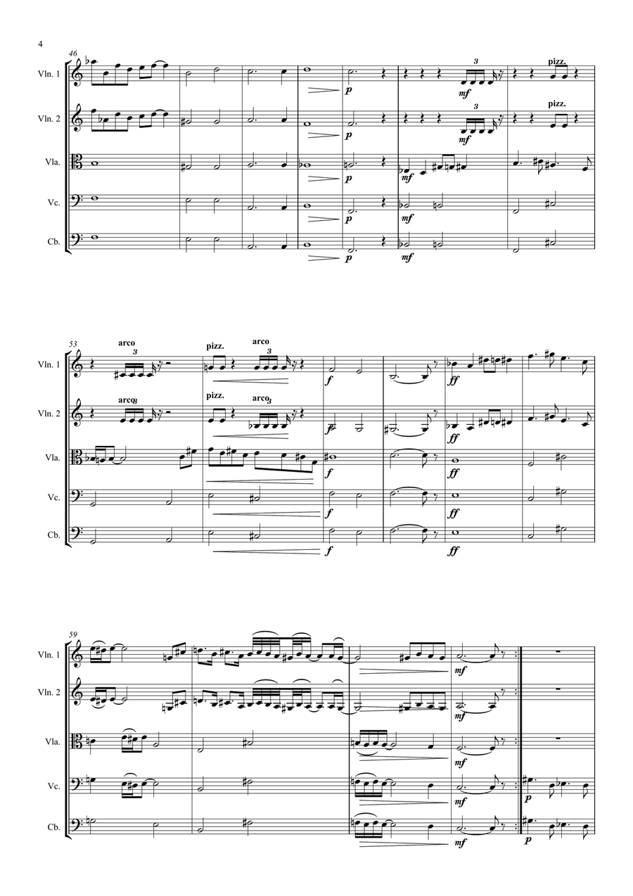 10 Momentos Musicales para orquesta de cuerdas Chamber Music scores gallery preview page 5