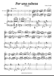 Por una cabeza - Clarinet, Violin & Piano