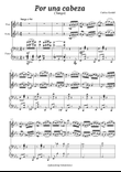 Por una cabeza - Flute, Violin & Piano