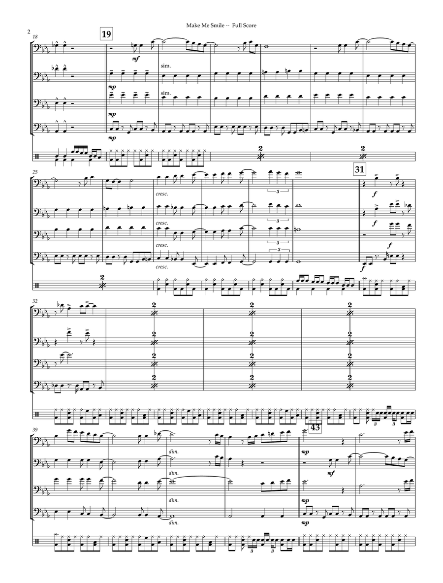 Make Me Smile Make Me Smile Small Ensemble scores gallery preview page 2