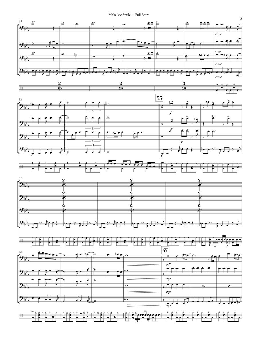 Make Me Smile Make Me Smile Small Ensemble scores gallery preview page 3
