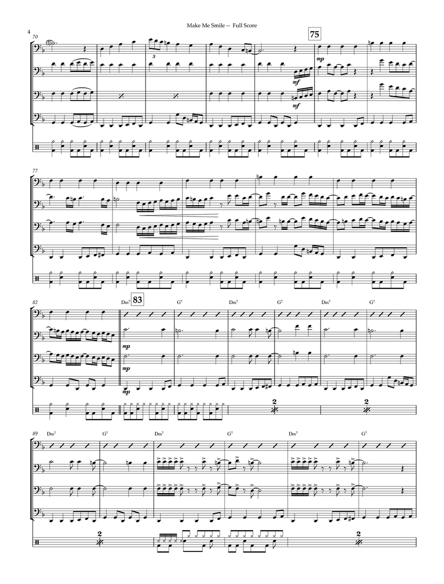 Make Me Smile Make Me Smile Small Ensemble scores gallery preview page 4