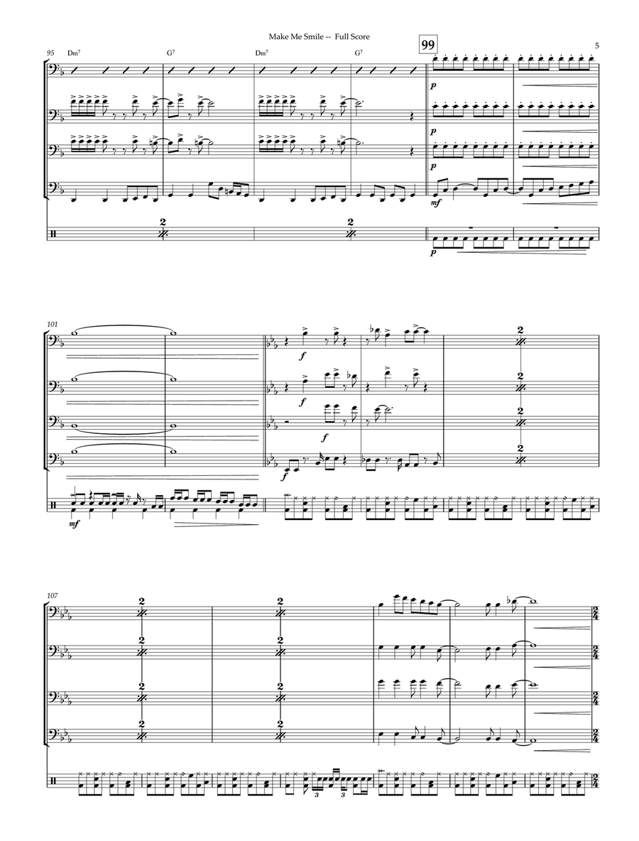 Make Me Smile Make Me Smile Small Ensemble scores gallery preview page 5