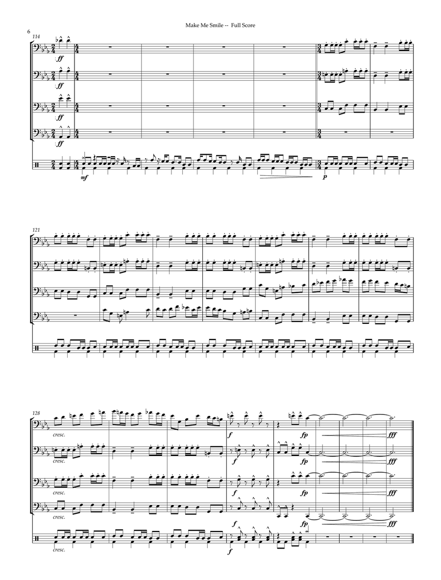 Make Me Smile Make Me Smile Small Ensemble scores gallery preview page 6