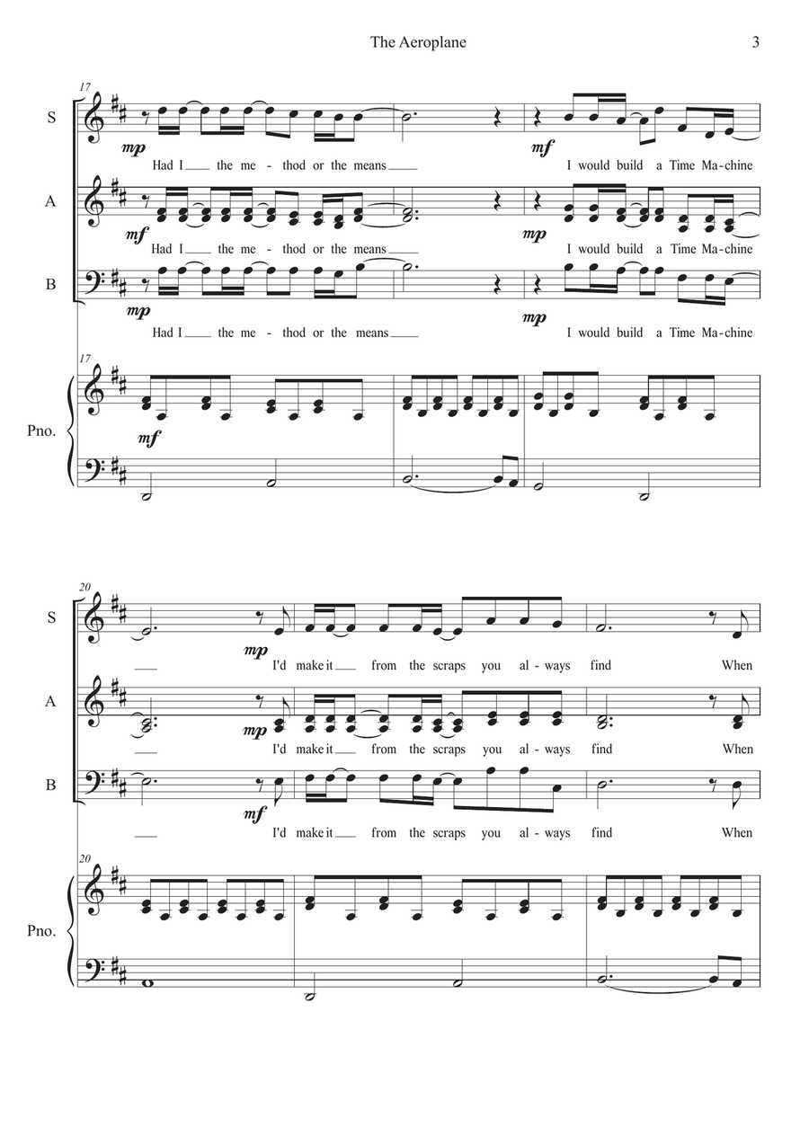 The Aeroplane The Aeroplane 3-Part scores gallery preview page 3