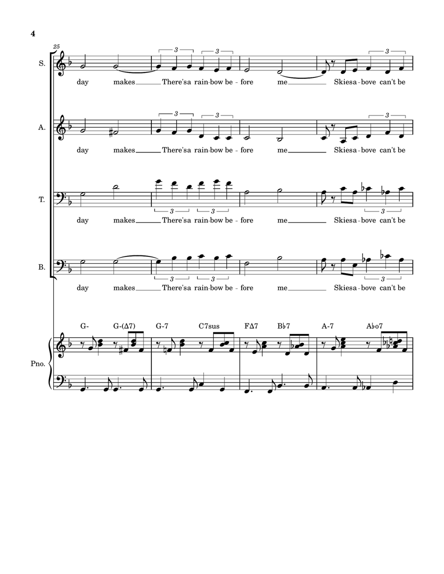 What A Diff'rence A Day Made 4-Part scores gallery preview page 4