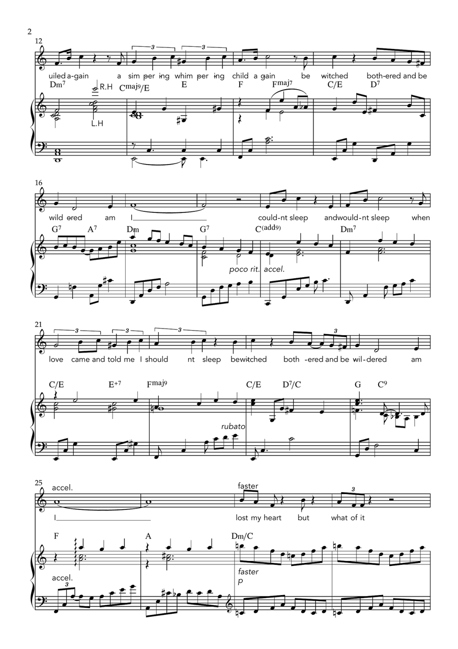 Bewitched Piano, Vocal scores gallery preview page 2