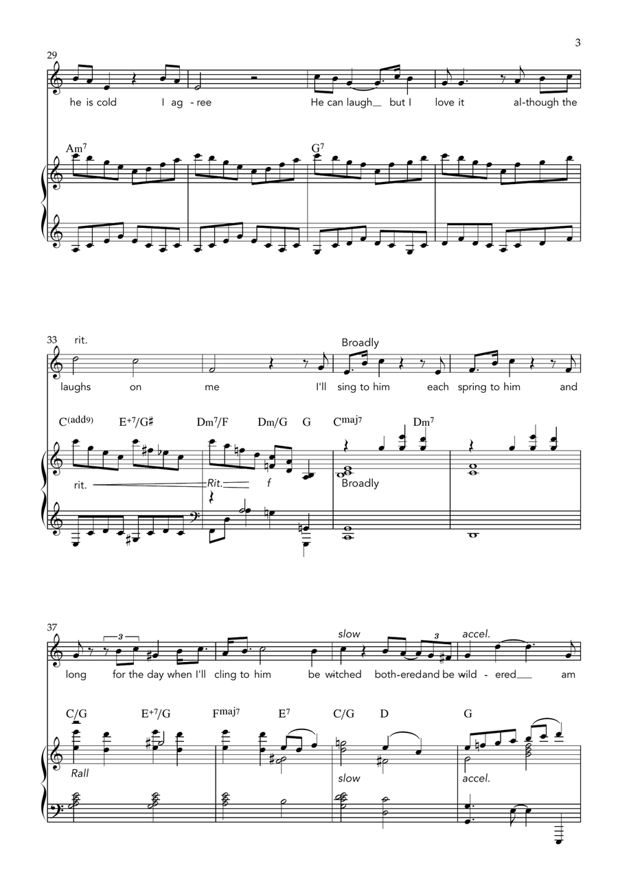 Bewitched Piano, Vocal scores gallery preview page 3
