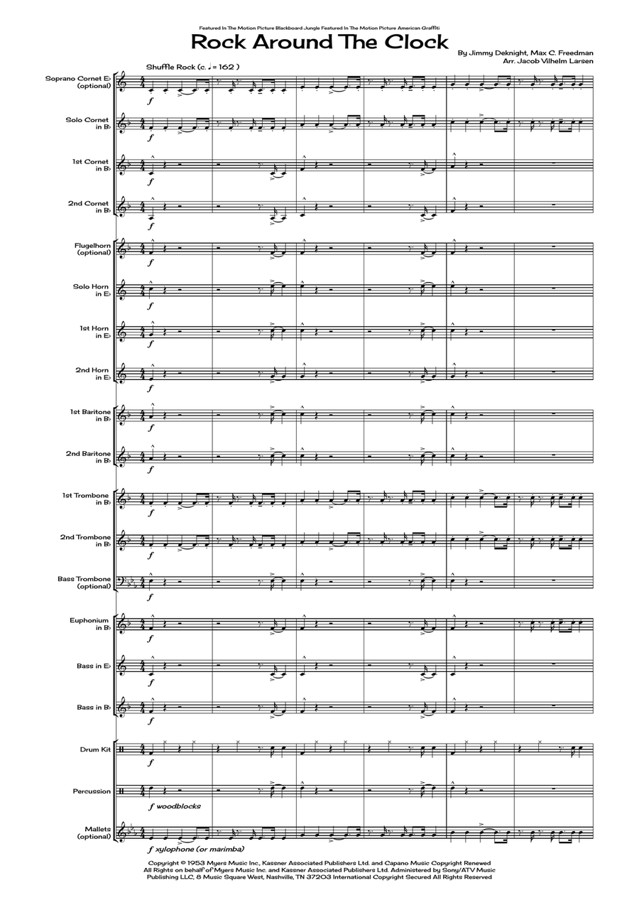 Rock Around The Clock Brass Band scores gallery preview page 3