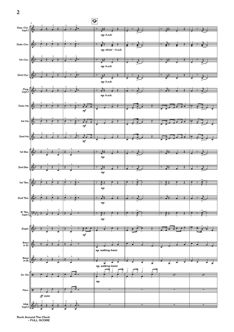 Rock Around The Clock Brass Band scores gallery preview page 4