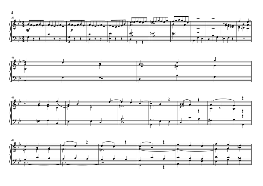 Orgelstudie über Mel Bonis Organ Solo scores gallery preview page 2