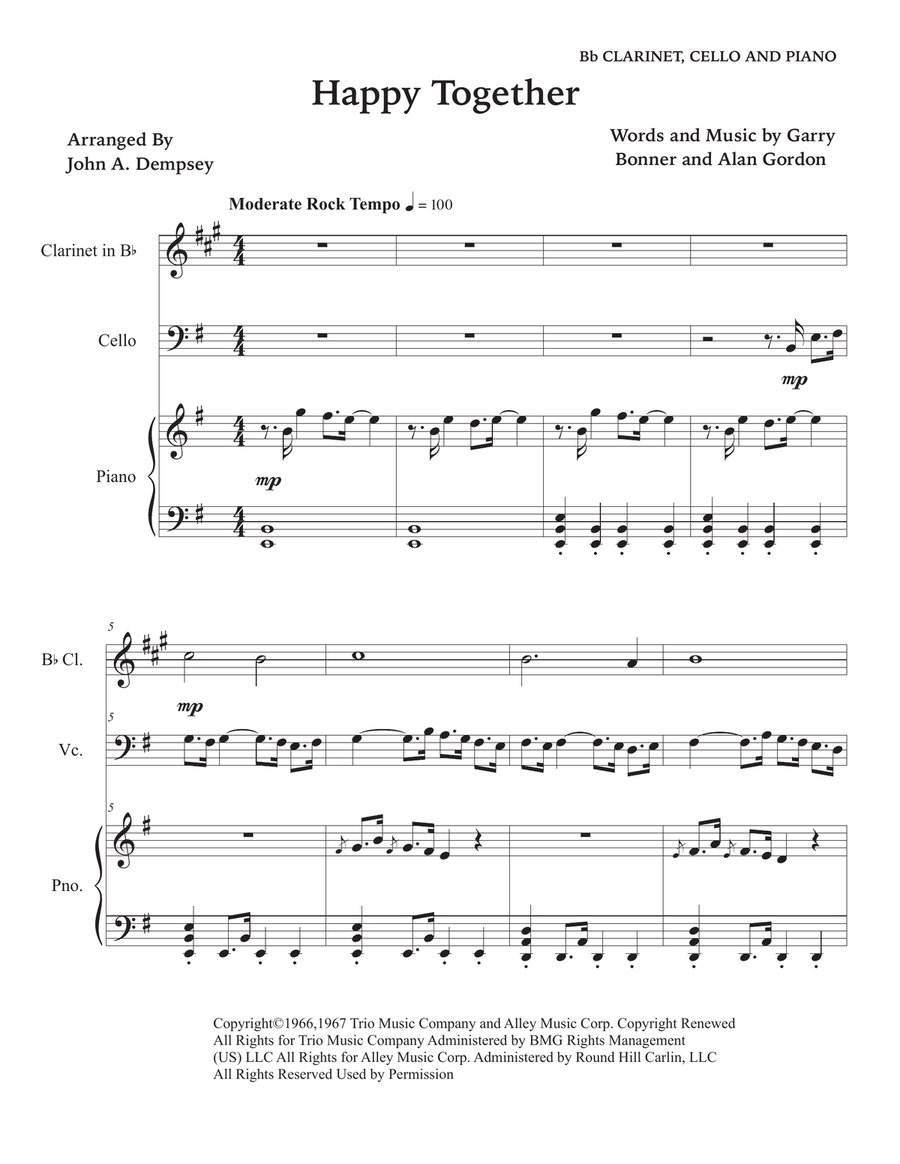 Happy Together by The Turtles Small Ensemble - Digital Sheet Music page 5