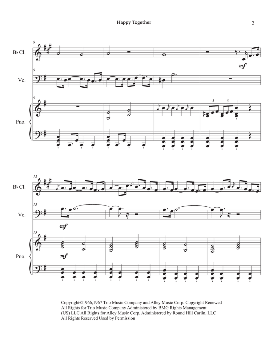 Happy Together by The Turtles Small Ensemble - Digital Sheet Music page 6
