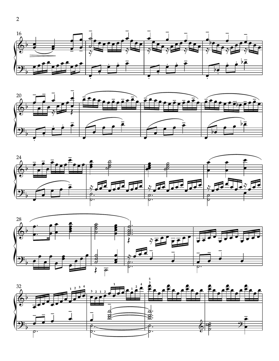 All Hail the Power of Jesus' Name Piano Solo scores gallery preview page 2