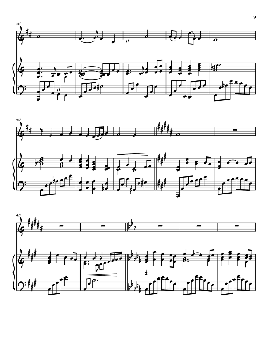 Abide With Me Abide With Me B-Flat Trumpet scores gallery preview page 3