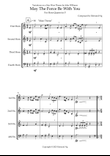 May The Force Be With You - Variations for Horn Quartet in F