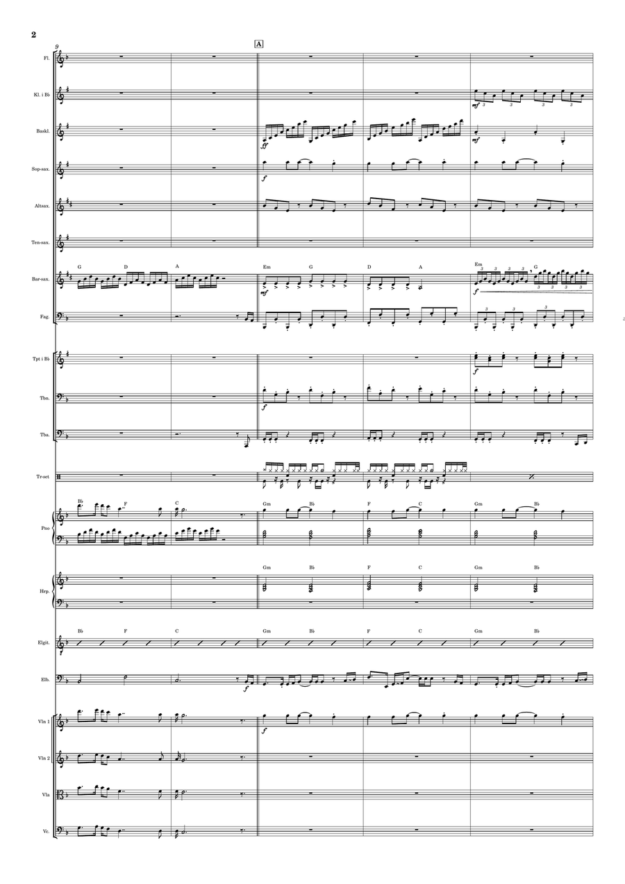 Paradise Paradise Full Orchestra scores gallery preview page 2