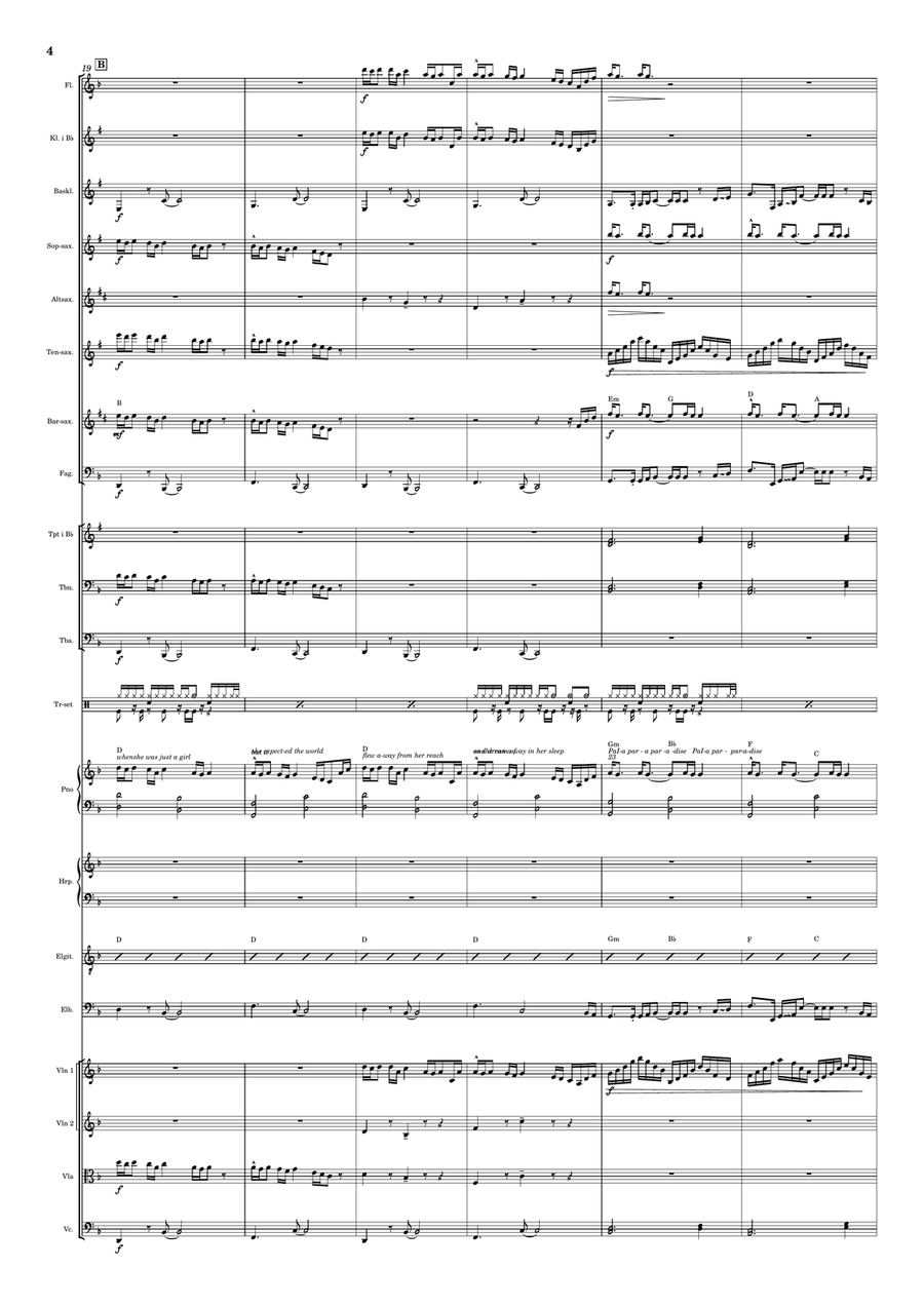 Paradise Paradise Full Orchestra scores gallery preview page 4