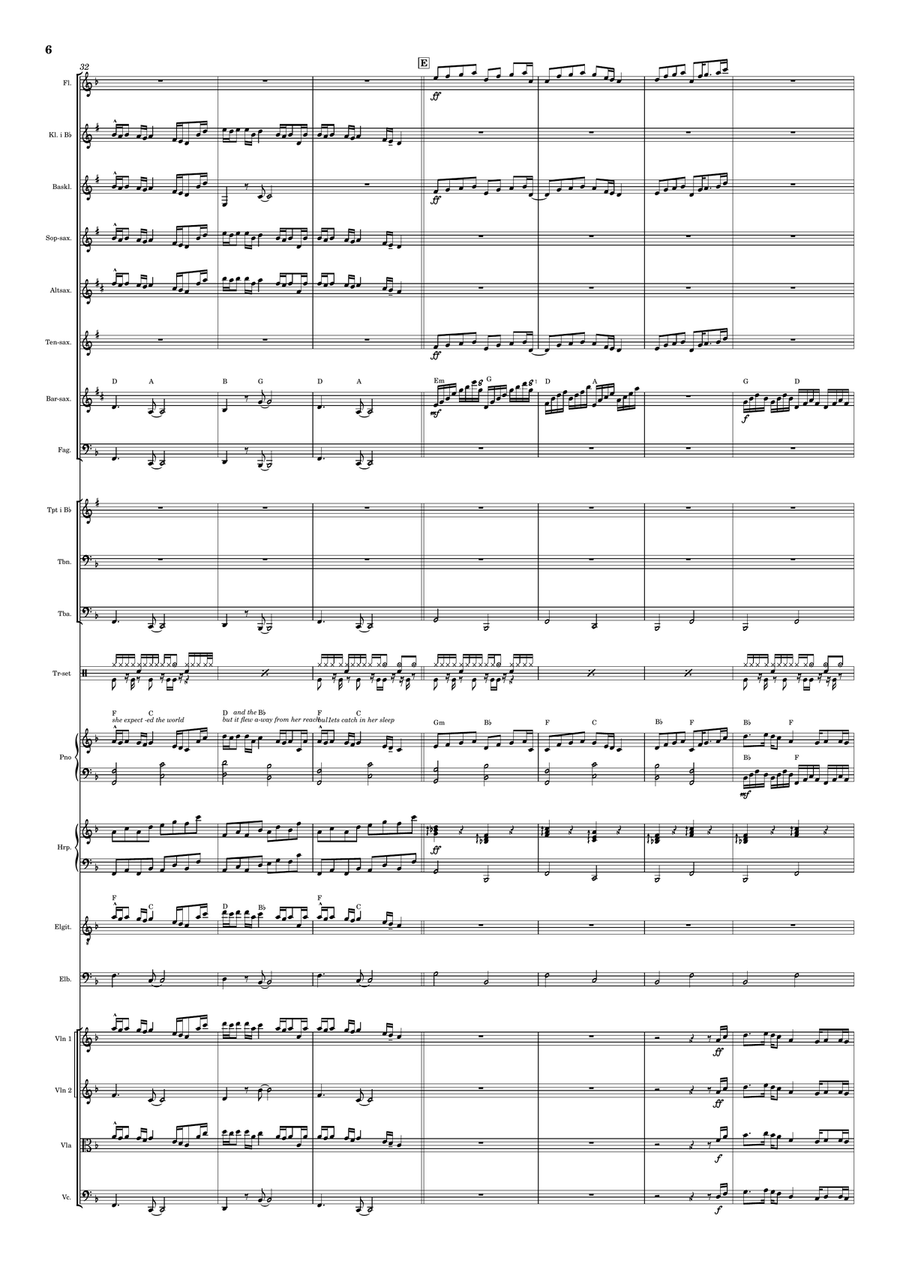 Paradise Paradise Full Orchestra scores gallery preview page 6