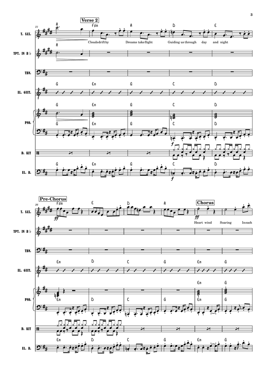 Is This A Dream? Is This A Dream? Jazz Ensemble scores gallery preview page 3