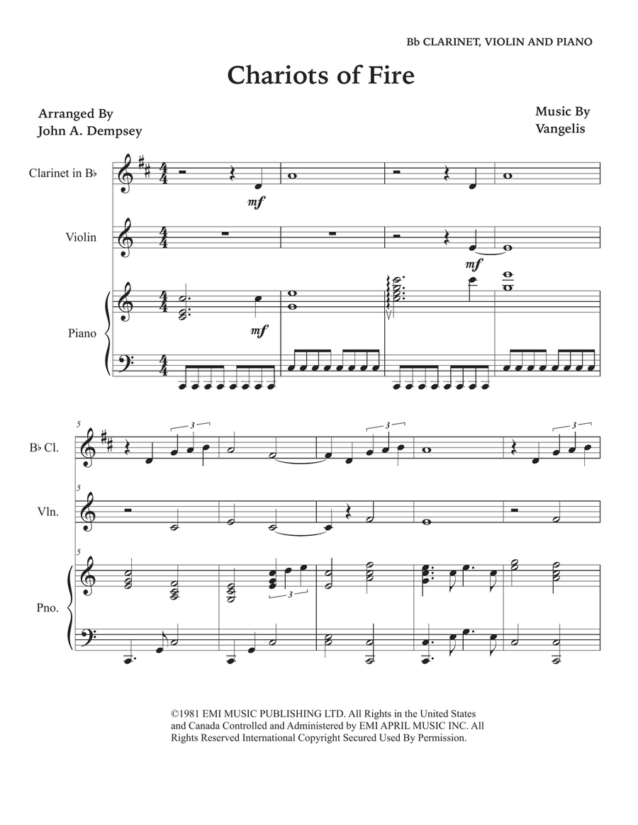 Chariots Of Fire Chariots Of Fire Small Ensemble scores gallery preview page 5