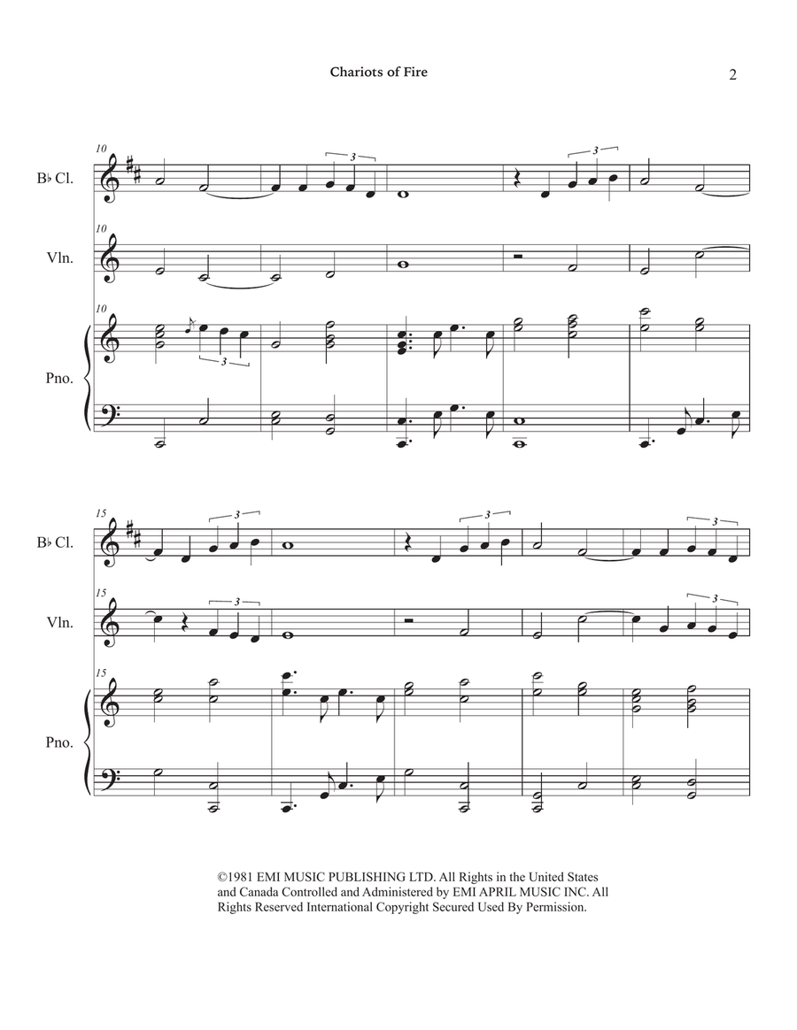 Chariots Of Fire Chariots Of Fire Small Ensemble scores gallery preview page 6