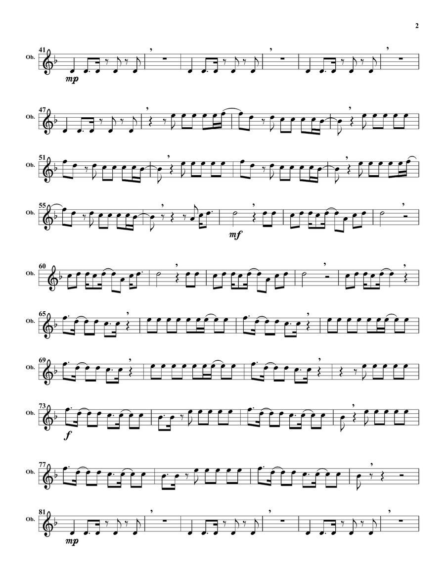 Freed From Desire Freed From Desire Oboe Solo scores gallery preview page 2