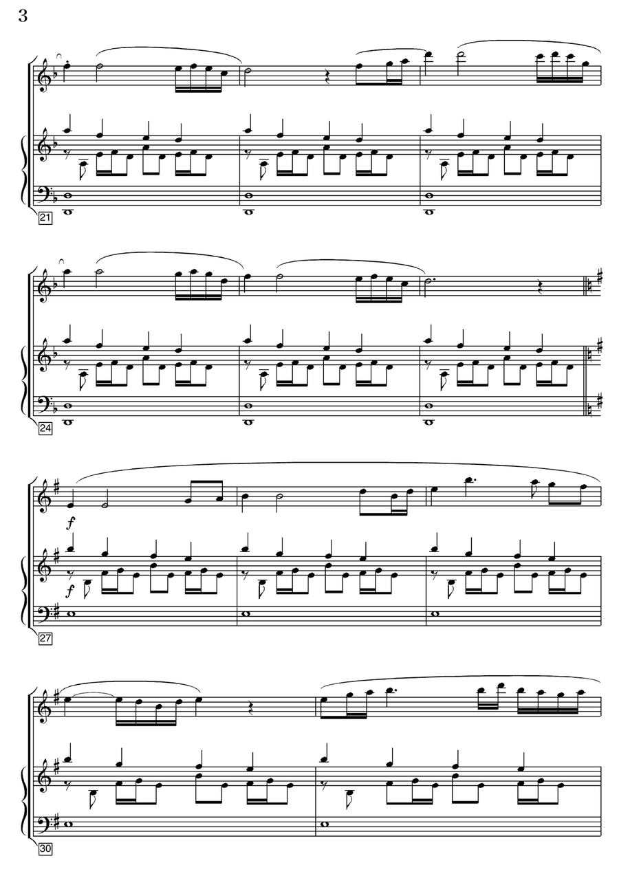 Lyrical Short Piece (Flute + Piano) Flute Solo scores gallery preview page 4