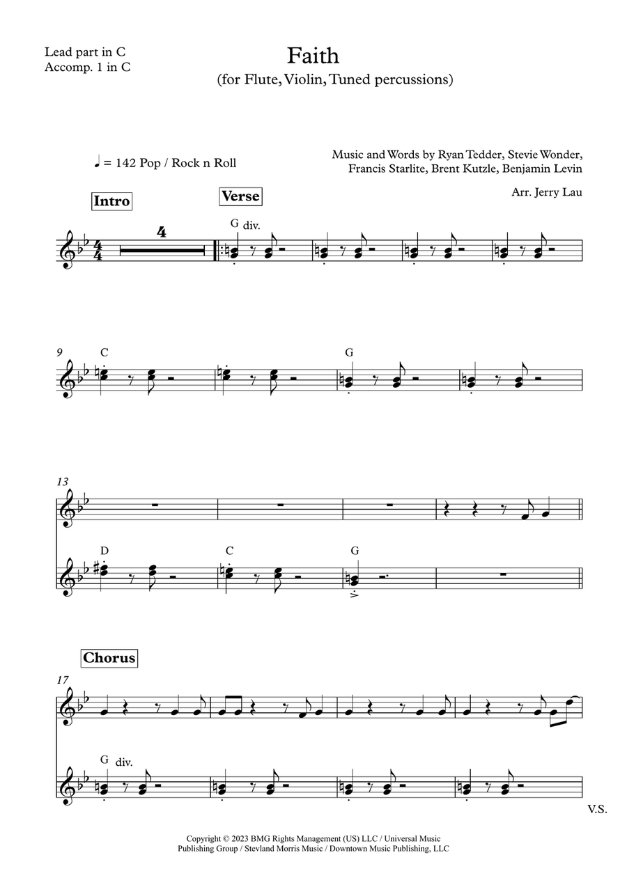 Faith Large Ensemble scores gallery preview page 5