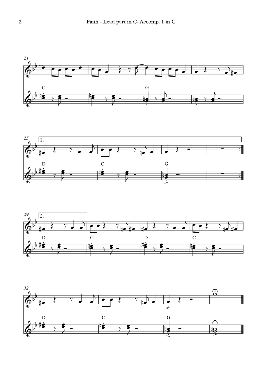 Faith Large Ensemble scores gallery preview page 6