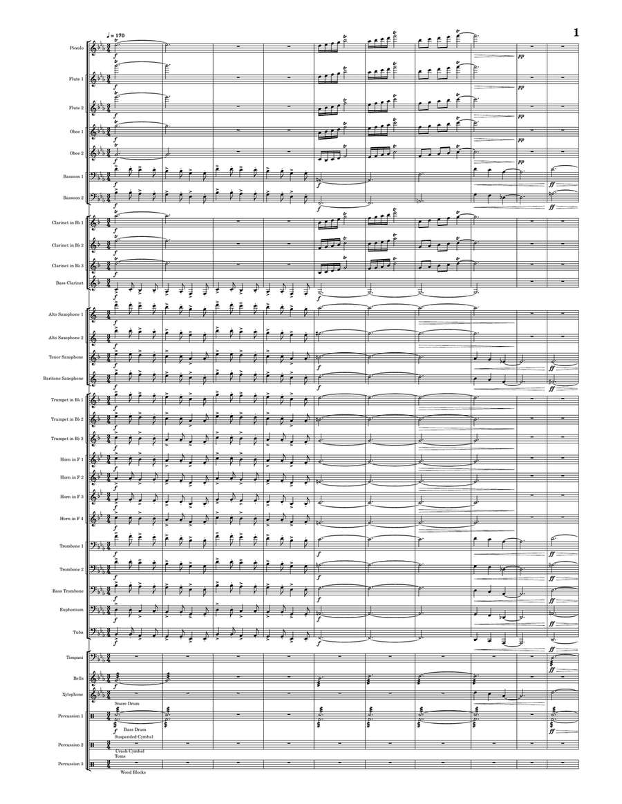 Blue Skys Blue Skys Concert Band scores gallery preview page 3