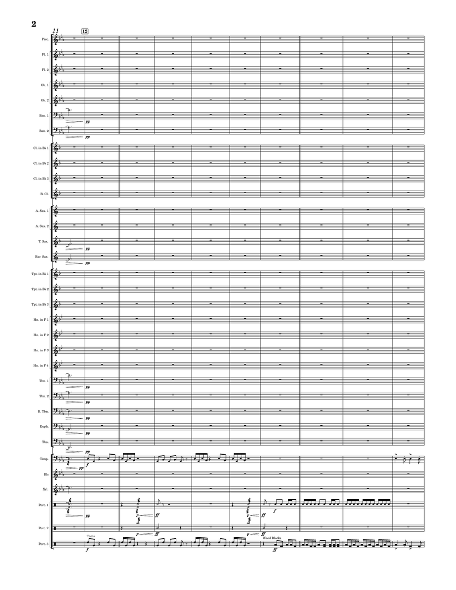 Blue Skys Blue Skys Concert Band scores gallery preview page 4