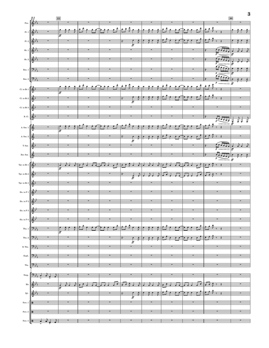 Blue Skys Blue Skys Concert Band scores gallery preview page 5