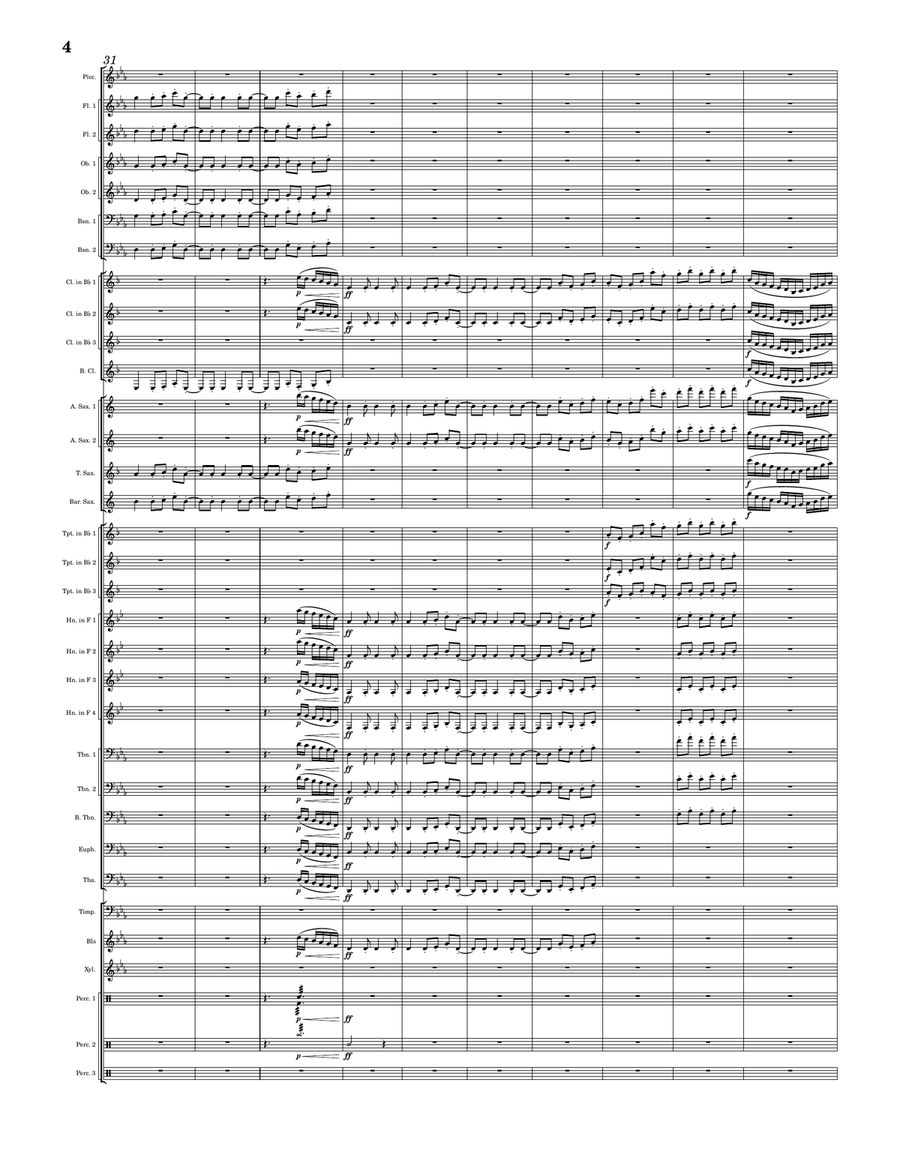 Blue Skys Blue Skys Concert Band scores gallery preview page 6