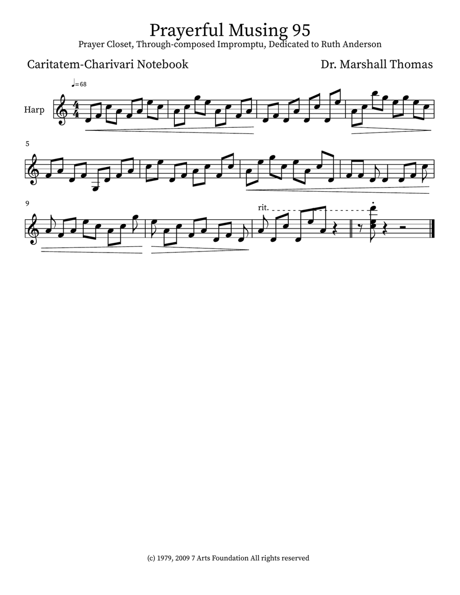 Prayerful Musing 95 Prayerful Musing 95 Small Ensemble scores gallery preview page 3
